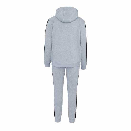 Мъжки спортни екипи в две части Donnay Мъжки Спортен Екип Fleece Tracksuit Mens Сиво/Черно Donnay Мъжки Спортен Екип Fleece Tracksuit Mens Сиво/Черно Мъжки спортни екипи в две части