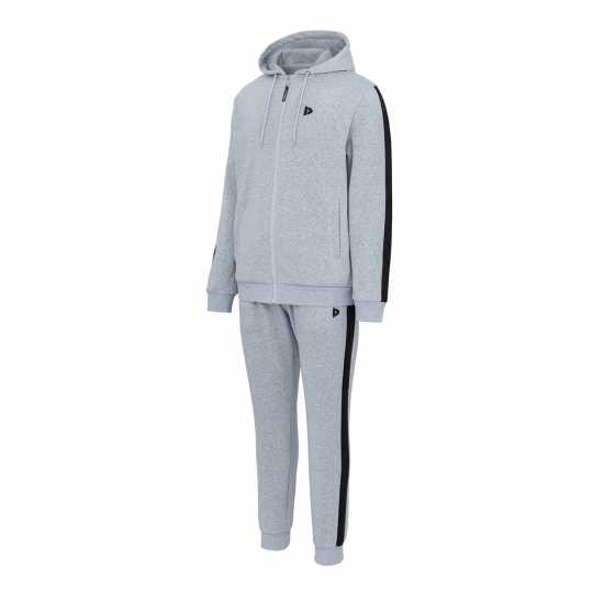 Мъжки спортни екипи в две части Donnay Мъжки Спортен Екип Fleece Tracksuit Mens Сиво/Черно Donnay Мъжки Спортен Екип Fleece Tracksuit Mens Сиво/Черно Мъжки спортни екипи в две части