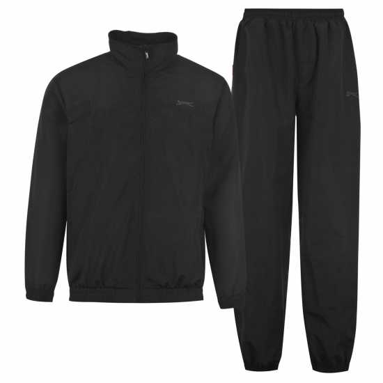 Мъжки спортни екипи в две части Slazenger Мъжки Спортен Екип Performance Tracksuit Mens Черно Slazenger Мъжки Спортен Екип Performance Tracksuit Mens Черно Мъжки спортни екипи в две части