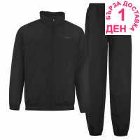 Slazenger Woven Suit Junior Black Детски спортни екипи