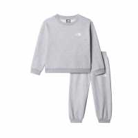 The North Face Simple Dome Fleece Tracksuit Unisex Childs L Grey Heather 