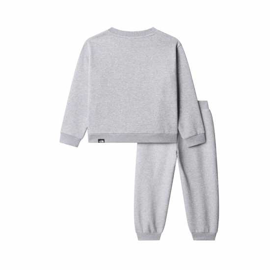 The North Face Simple Dome Fleece Tracksuit Unisex Childs L Grey Heather 
