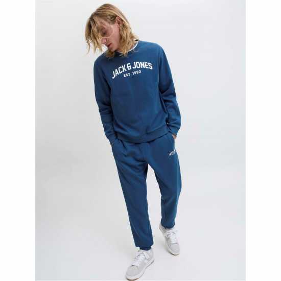 Jack And Jones Crew Sweat Tracksuit Co-Ord Set Mens Jack And Jones Crew Sweat Tracksuit Co-Ord Set Mens