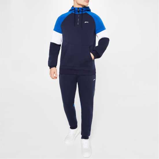 Мъжки спортни екипи в две части Slazenger Мъжки Спортен Екип Quarter Zip Tracksuit Mens Морско синьо/Кралско Slazenger Мъжки Спортен Екип Quarter Zip Tracksuit Mens Морско синьо/Кралско Мъжки спортни екипи в две части