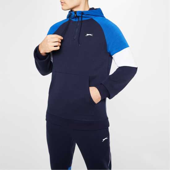 Мъжки спортни екипи в две части Slazenger Мъжки Спортен Екип Quarter Zip Tracksuit Mens Морско синьо/Кралско Slazenger Мъжки Спортен Екип Quarter Zip Tracksuit Mens Морско синьо/Кралско Мъжки спортни екипи в две части