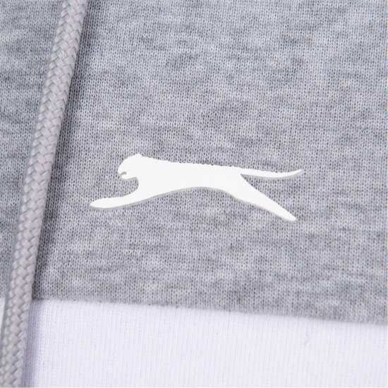 Slazenger Мъжки Спортен Екип Zip Tracksuit Mens Черно/Сиво 