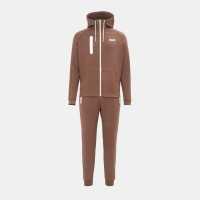 Lonsdale Mens Tracksuit Brown 