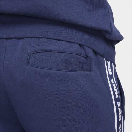 Nike Полар Мъже Club Fleece Mens Graphic Hooded Tracksuit Морско синьо/Бяло Мъжки спортни екипи в две части