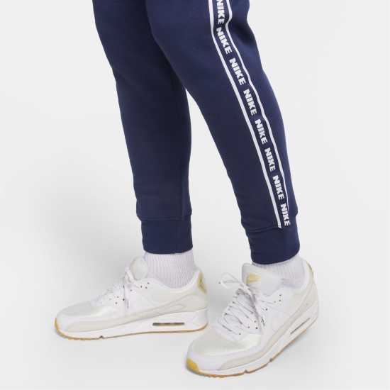 Nike Полар Мъже Club Fleece Mens Graphic Hooded Tracksuit Морско синьо/Бяло Мъжки спортни екипи в две части