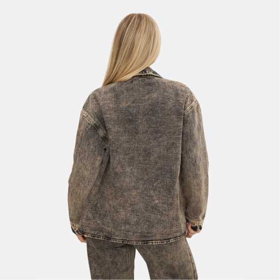 I Saw It First Washed Denim Shirt Дънкова Риза I Saw It First Washed Denim Shirt