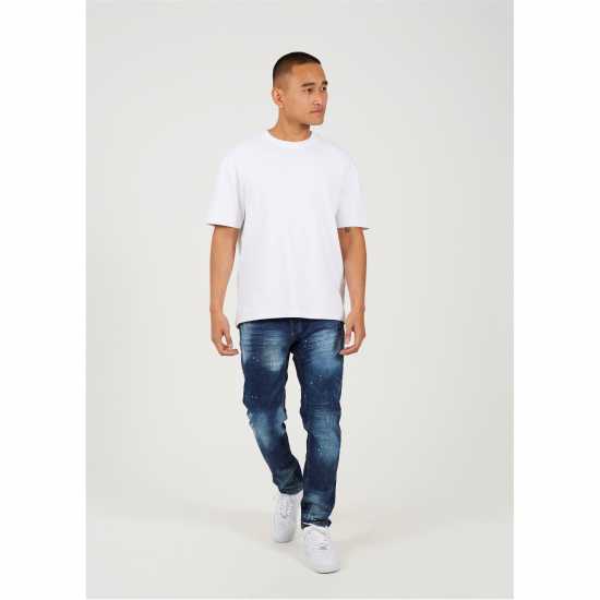 Мъжки дънки Brave Soul Splat Skinny Jean Brave Soul Splat Skinny Jean Мъжки дънки