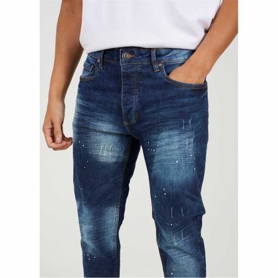 Мъжки дънки Brave Soul Splat Skinny Jean Brave Soul Splat Skinny Jean Мъжки дънки