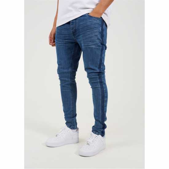 Brave Soul Wash Skinny Jean With Stripe  Мъжки дънки