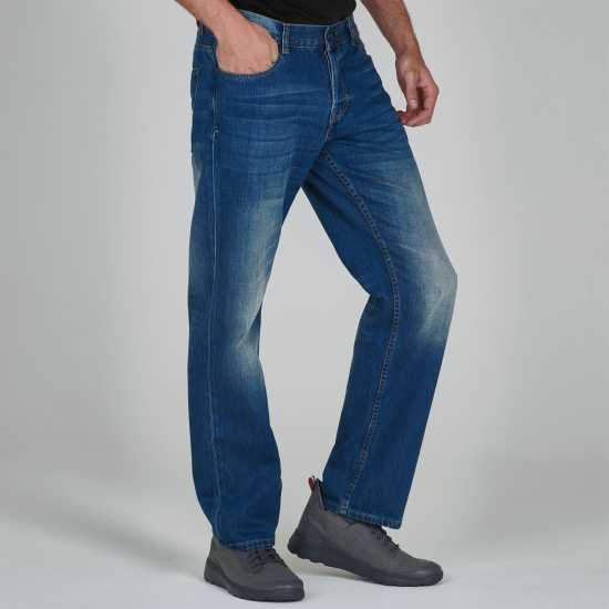 Firetrap Мъжки Дънки Rom Straight Leg Jeans Mens