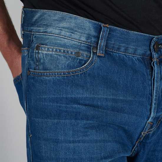 Firetrap Мъжки Дънки Rom Straight Leg Jeans Mens Reg Mid Wash Мъжки дънки