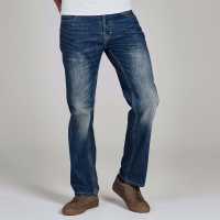 Firetrap Мъжки Дънки Rom Straight Leg Jeans Mens Reg Light Wash Мъжки дънки