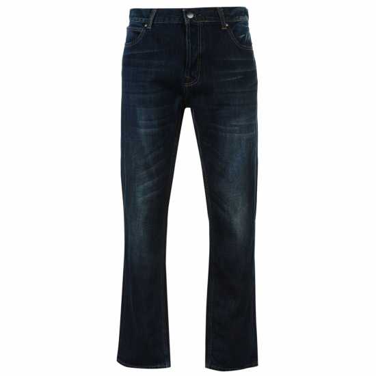 Мъжки дънки Firetrap Мъжки Дънки Rom Straight Leg Jeans Mens Рег Тъмно Перо Firetrap Мъжки Дънки Rom Straight Leg Jeans Mens Рег Тъмно Перо Мъжки дънки