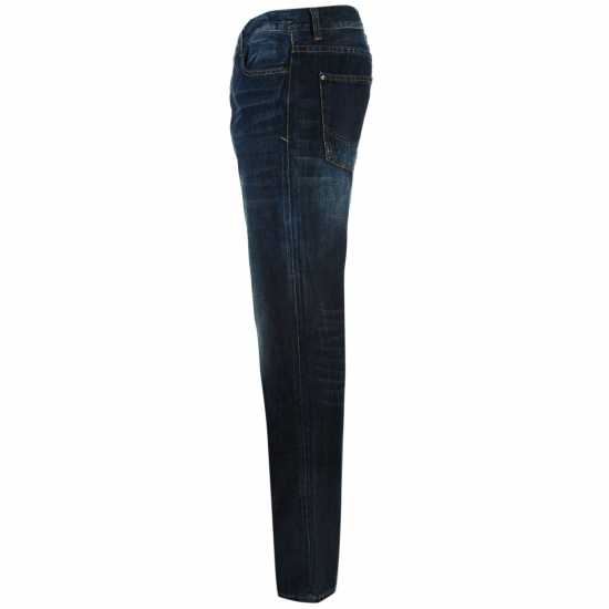 Мъжки дънки Firetrap Мъжки Дънки Rom Straight Leg Jeans Mens Рег Тъмно Перо Firetrap Мъжки Дънки Rom Straight Leg Jeans Mens Рег Тъмно Перо Мъжки дънки