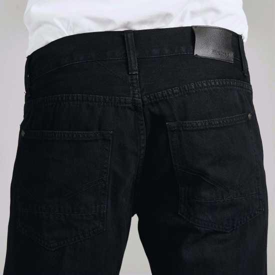 Firetrap Мъжки Дънки Rom Straight Leg Jeans Mens Рег Черно Пране Мъжки дънки