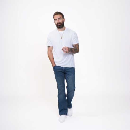 Firetrap Мъжки Дънки Над Глезена Tokyo Bootcut Jeans Mens Чистене на обувка GCast Firetrap Мъжки Дънки Над Глезена Tokyo Bootcut Jeans Mens Чистене на обувка GCast