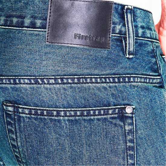 Firetrap Мъжки Дънки Над Глезена Tokyo Bootcut Jeans Mens Чистене на обувка GCast Firetrap Мъжки Дънки Над Глезена Tokyo Bootcut Jeans Mens Чистене на обувка GCast