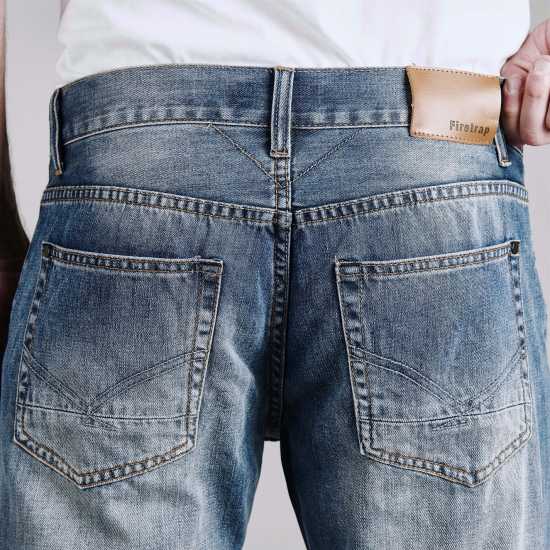 Firetrap Мъжки Дънки Над Глезена Tokyo Bootcut Jeans Mens Boot Light Wash Мъжки дънки