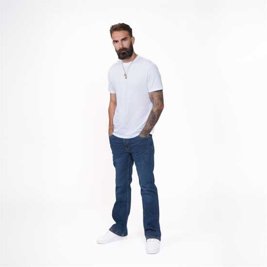 Firetrap Мъжки Дънки Над Глезена Tokyo Bootcut Jeans Mens Черна прана обувка Firetrap Мъжки Дънки Над Глезена Tokyo Bootcut Jeans Mens Черна прана обувка