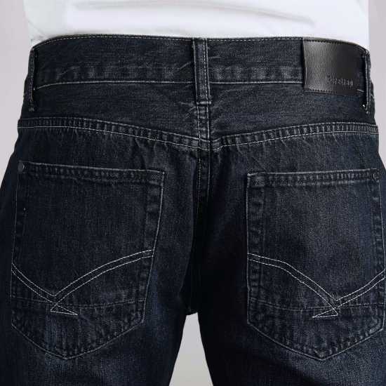 Firetrap Мъжки Дънки Над Глезена Tokyo Bootcut Jeans Mens Boot Dark Wash Мъжки дънки