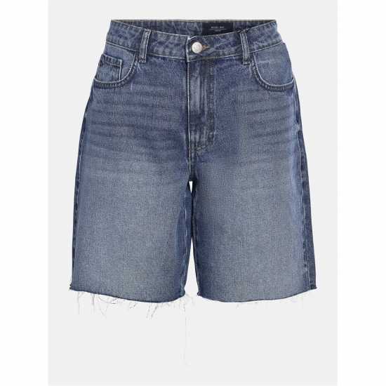 Noisy May Дънкови Къси Панталони Women's Loose Denim Shorts Средно син деним 