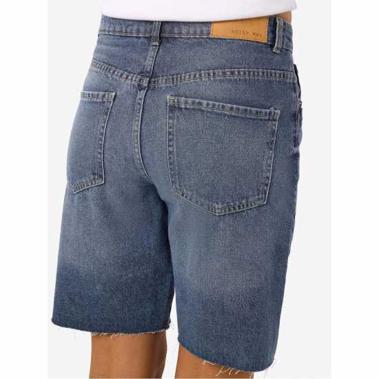 Noisy May Дънкови Къси Панталони Women's Loose Denim Shorts Средно син деним 
