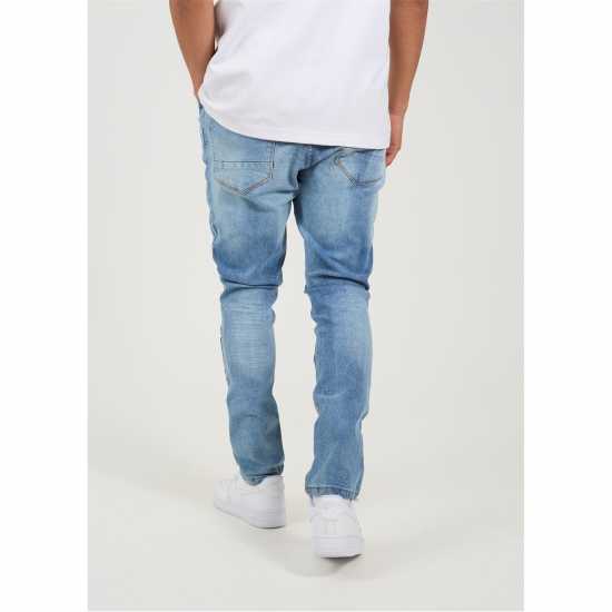 Мъжки дънки Brave Soul Fit Jeans With Knee Rips Brave Soul Fit Jeans With Knee Rips Мъжки дънки