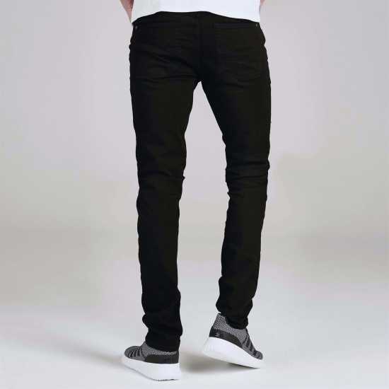 Firetrap Мъжки Скини Дънки Skinny Jeans Mens Black Мъжки дънки