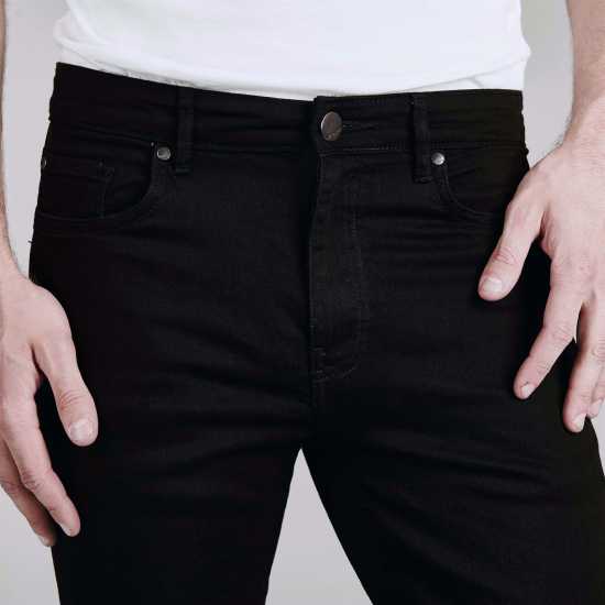 Firetrap Мъжки Скини Дънки Skinny Jeans Mens Черно Мъжки дънки