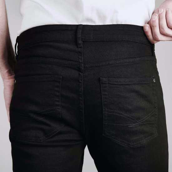 Firetrap Мъжки Скини Дънки Skinny Jeans Mens Черно Мъжки дънки
