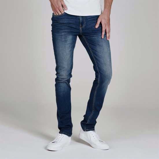Мъжки дънки Firetrap Мъжки Скини Дънки Skinny Jeans Mens Средно синьо Firetrap Мъжки Скини Дънки Skinny Jeans Mens Средно синьо Мъжки дънки