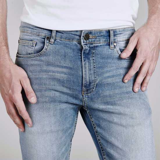 Firetrap Мъжки Скини Дънки Skinny Jeans Mens Bleach Wash Мъжки дънки
