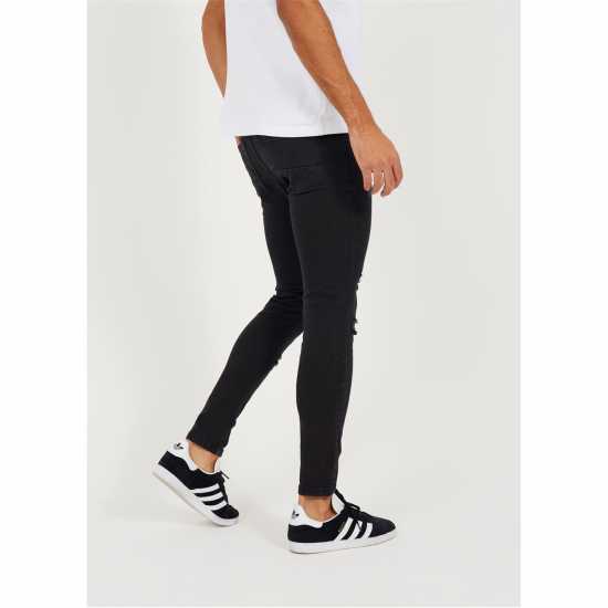 Brave Soul Skinny Fit Jean With Knee Rips Brave Soul Skinny Fit Jean With Knee Rips