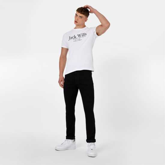 Мъжки дънки Вталени Дънки Jack Wills Skinny Jeans Черно Вталени Дънки Jack Wills Skinny Jeans Черно Мъжки дънки