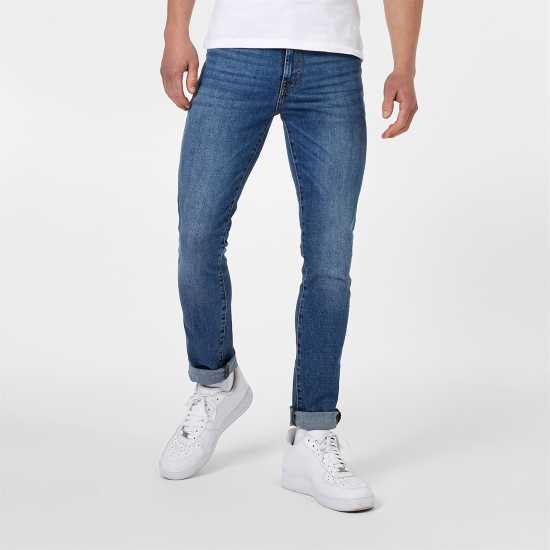 Мъжки дънки Вталени Дънки Jack Wills Skinny Jeans Средно индиго Вталени Дънки Jack Wills Skinny Jeans Средно индиго Мъжки дънки