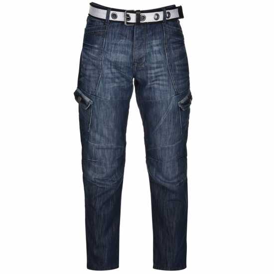 Мъжки дънки Airwalk Карго Джинси Мъжки Belted Cargo Jeans Mens Средно перо Airwalk Карго Джинси Мъжки Belted Cargo Jeans Mens Средно перо Мъжки дънки