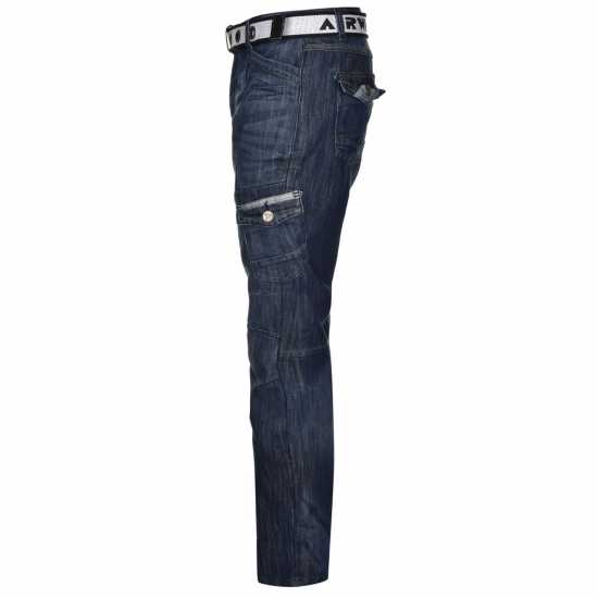 Мъжки дънки Airwalk Карго Джинси Мъжки Belted Cargo Jeans Mens Средно перо Airwalk Карго Джинси Мъжки Belted Cargo Jeans Mens Средно перо Мъжки дънки
