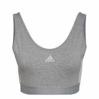 Adidas 3-Stripes Crop Top With Removable Pads