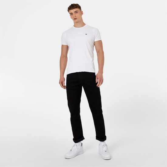 Стеснени Дънки Jack Wills Slim Jeans Черно Мъжки дънки