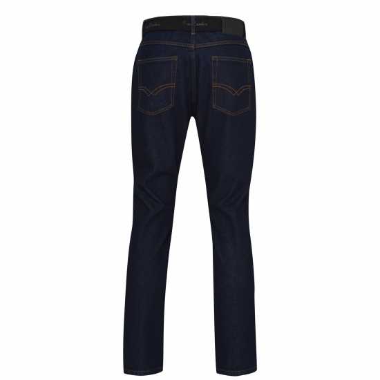 Pierre Cardin Мъжки Джинси С Колан Belted Jeans Mens Indigo Blue Мъжки дънки