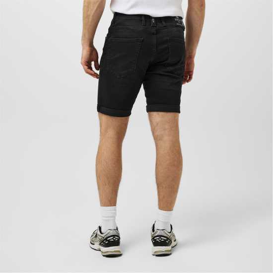 Replay Дънкови Къси Панталони Men's Stretch Denim Shorts Прано черно Replay Дънкови Къси Панталони Men's Stretch Denim Shorts Прано черно