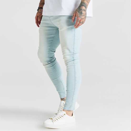 Мъжки дънки Мъжки Скини Дънки Siksilk Distressed Skinny Jeans Mens Мъжки Скини Дънки Siksilk Distressed Skinny Jeans Mens Мъжки дънки