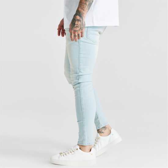 Мъжки дънки Мъжки Скини Дънки Siksilk Distressed Skinny Jeans Mens Мъжки Скини Дънки Siksilk Distressed Skinny Jeans Mens Мъжки дънки