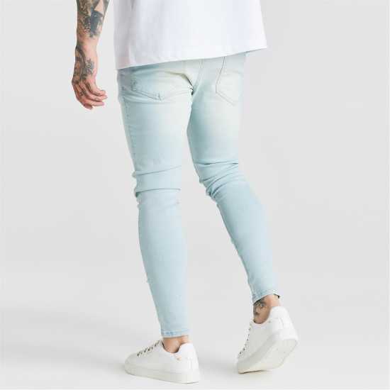 Мъжки дънки Мъжки Скини Дънки Siksilk Distressed Skinny Jeans Mens Мъжки Скини Дънки Siksilk Distressed Skinny Jeans Mens Мъжки дънки