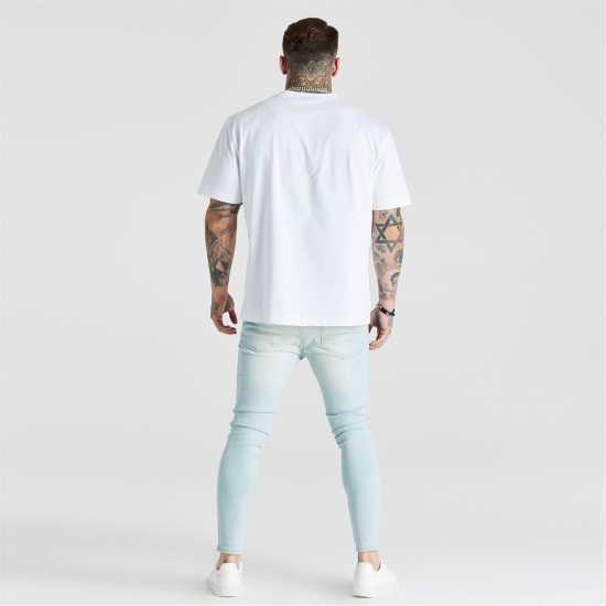 Мъжки дънки Мъжки Скини Дънки Siksilk Distressed Skinny Jeans Mens Мъжки Скини Дънки Siksilk Distressed Skinny Jeans Mens Мъжки дънки