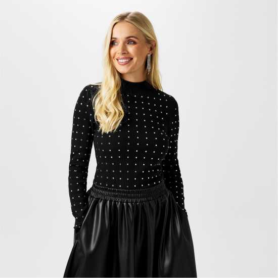 Дамски тениски и фланелки Biba Горнище С Дълъг Ръкав Ribbed Long Sleeve Top Черно Biba Горнище С Дълъг Ръкав Ribbed Long Sleeve Top Черно Дамски тениски и фланелки